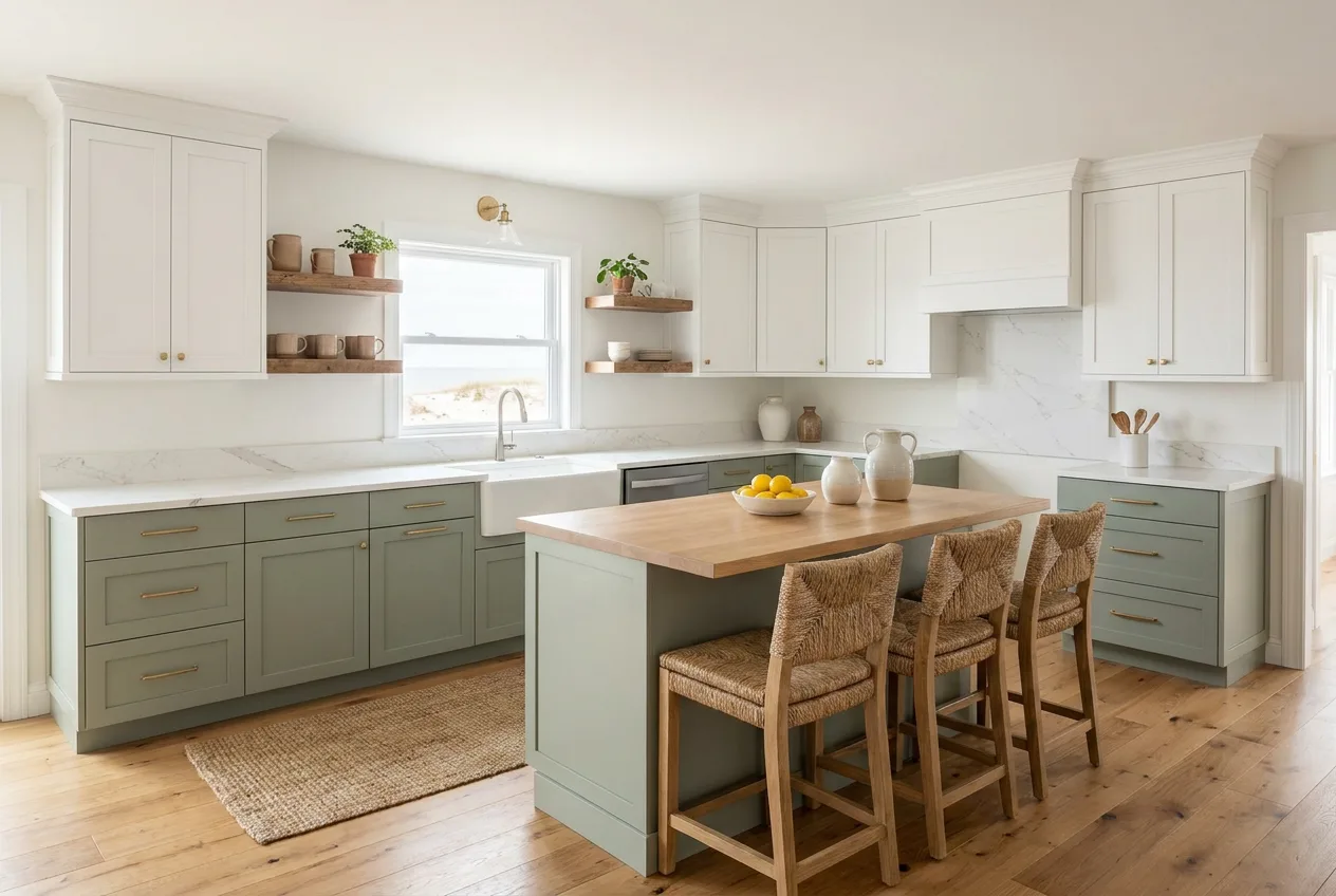 Kitchen after Mellow Cleaning: gleaming counters and sink